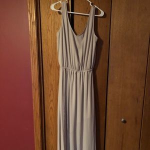Nude bridesmaid dress